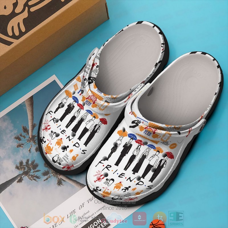 Friends TV Series Crocs Crocband Clogs Shoes Comfortable For Men Women and Kids