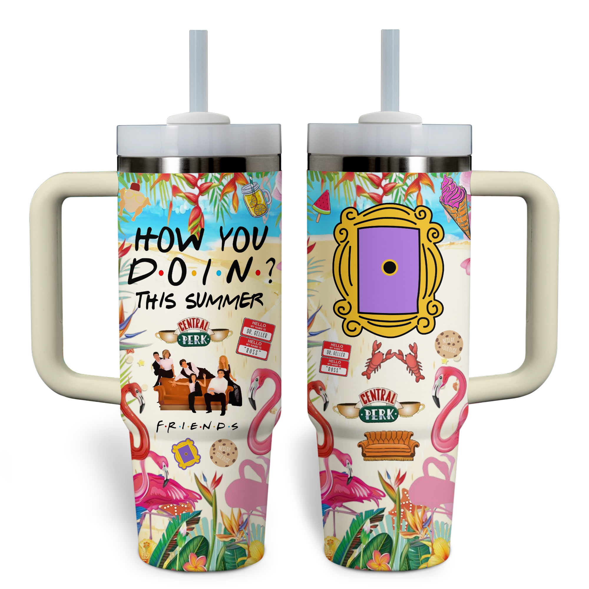 Friends TV Series Custom Stanley Cup 40 oz 30 oz Tumbler With HandleTVC2301766