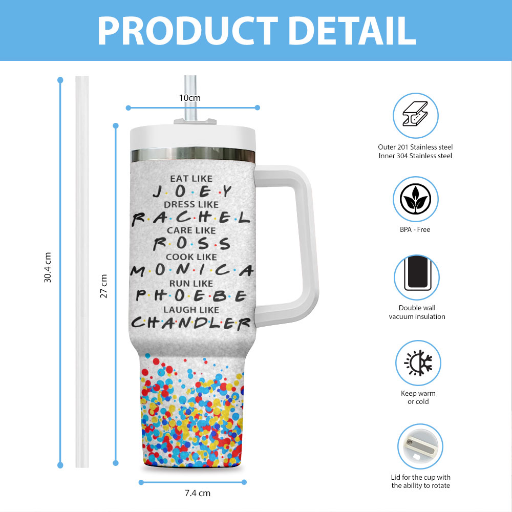 Friends TV Series Custom Stanley Cup 40 oz 30 oz Tumbler With HandleTVC2301847 - Image 3
