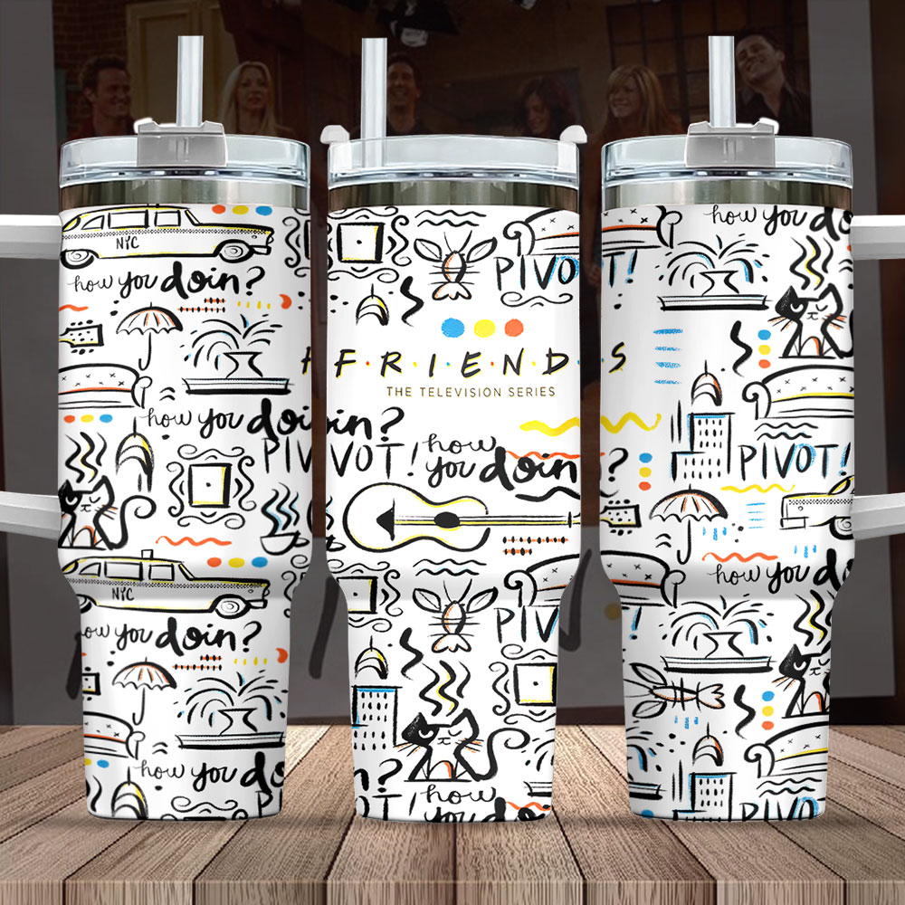 Friends TV Series Custom Stanley Cup 40 oz 30 oz Tumbler With HandleTVC2301847