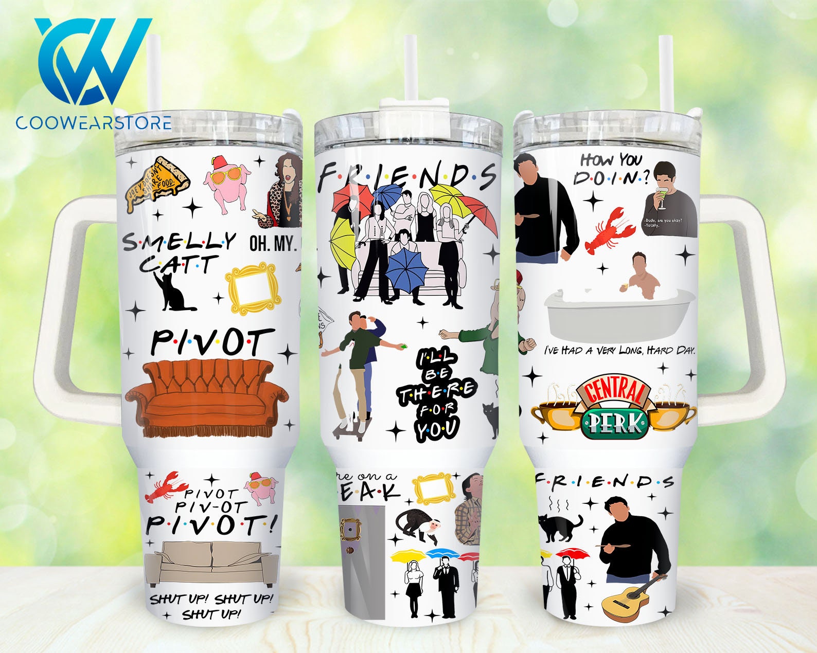 Friends TV Series Custom Stanley Cup 40 oz 30 oz Tumbler With HandleTVC2301859