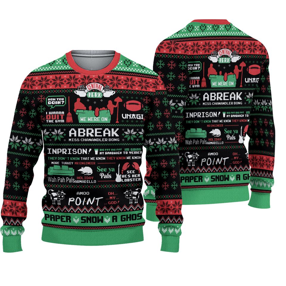 Friends Tv Series Ugly Christmas Sweater