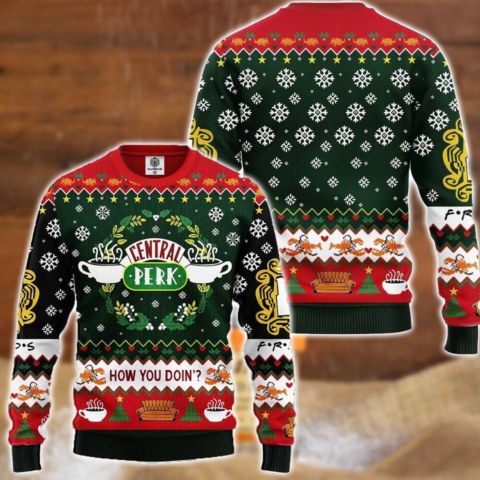 Friends Tv Series Ugly Christmas Sweater, Christmas Gift