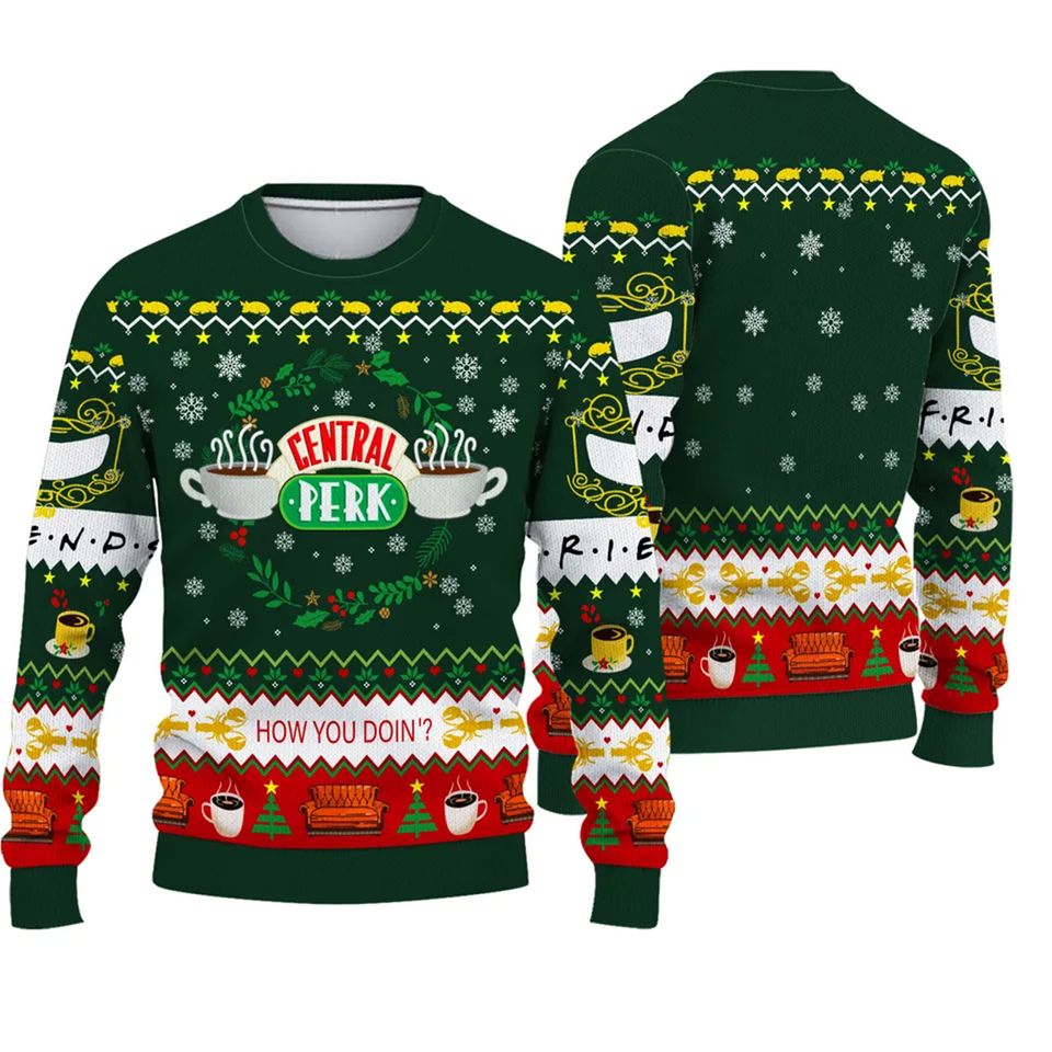 Friends Ugly Christmas 3D Sweater