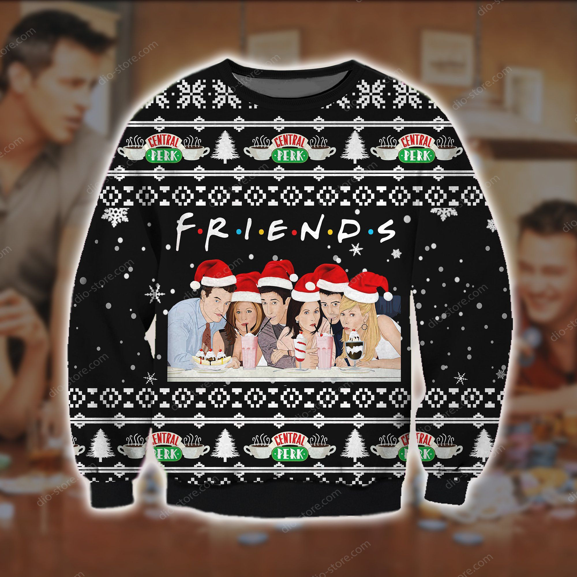 Friendship Ugly Christmas Sweater Adult 3D Funny Matching for family
