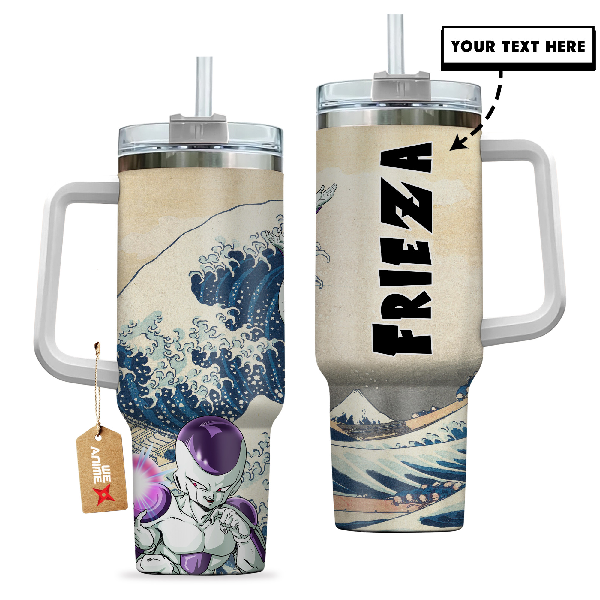 Frieza Dragon Ball Anime Custom Stanley Cup 40 oz 30 oz Tumbler With HandleTVC2301139 - Image 2
