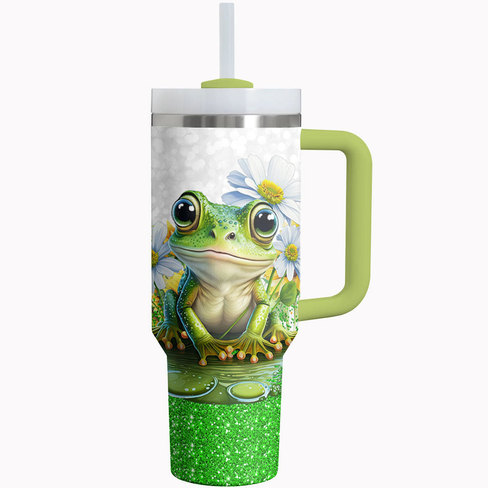 Frog Daisy Custom Stanley Cup 40 oz 30 oz Tumbler With HandleTVC2301790