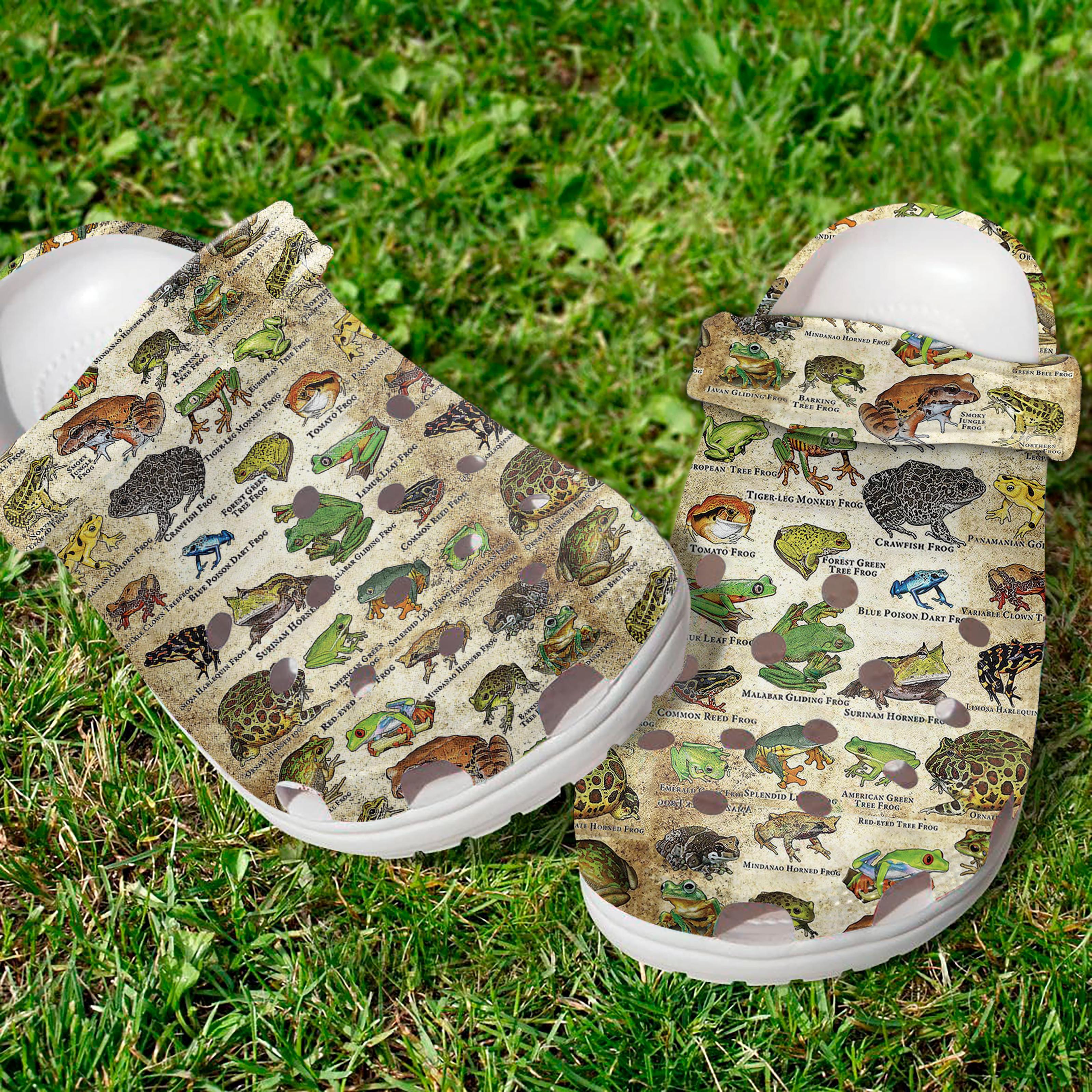 Frogs Of The World Crocs Crocband Clogs Shoes Comfortable For Men Women and Kids