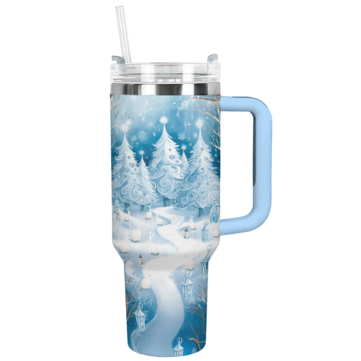 Frosted Snowland Christmas Custom Stanley Cup 40 oz 30 oz Tumbler With HandleTVC2301491