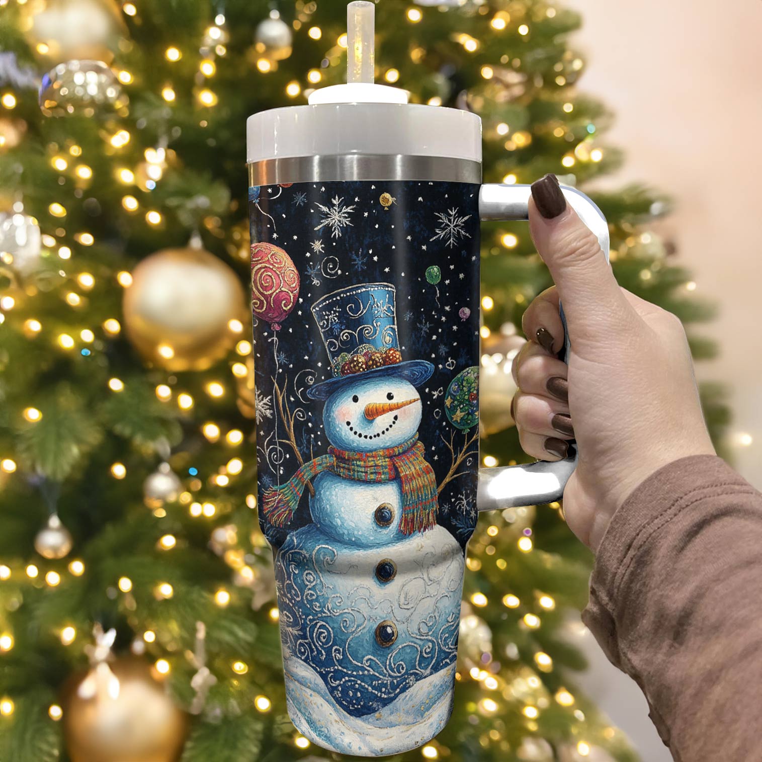 Frosty Snowman Magic Christmas Custom Stanley Cup 40 oz 30 oz Tumbler With HandleTVC2301489 - Image 3