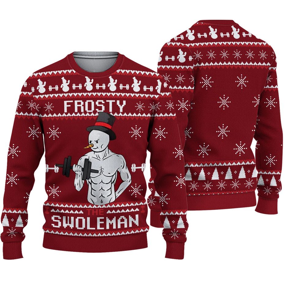 Frosty Swoleman Ugly Christmas Sweater