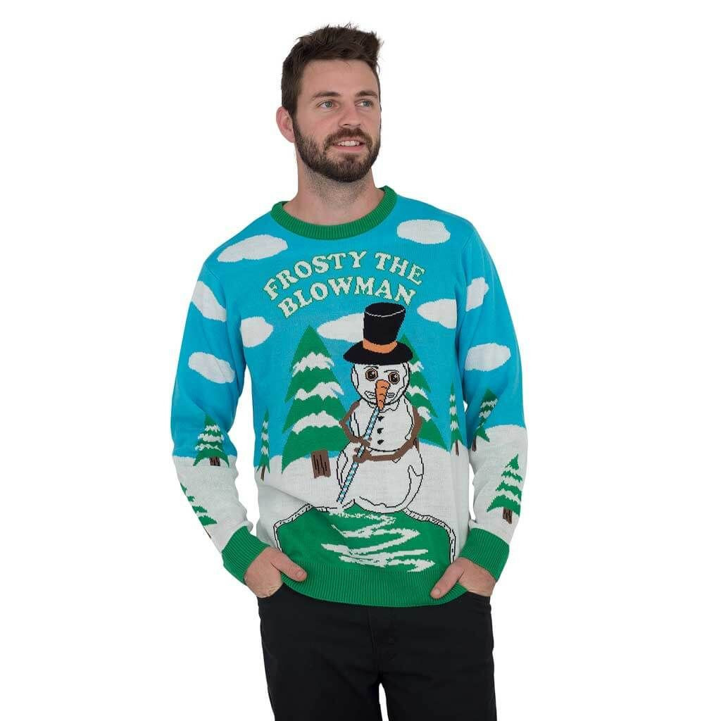 Frosty The Blowman Snowman For Unisex Ugly Christmas Sweater Adult 3D Funny Matching for family