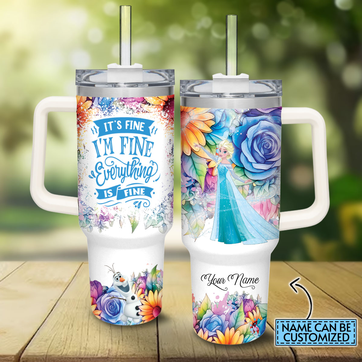 Frozen Disney Princess Cartoon Custom Stanley Cup 40 oz 30 oz Tumbler With HandleTVC2301823