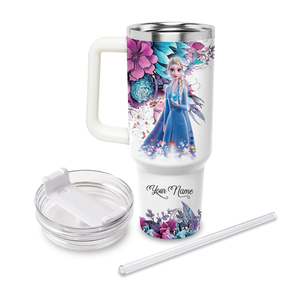 Frozen Disney Princess Cartoon Custom Stanley Cup 40 oz 30 oz Tumbler With HandleTVC2301827 - Image 2