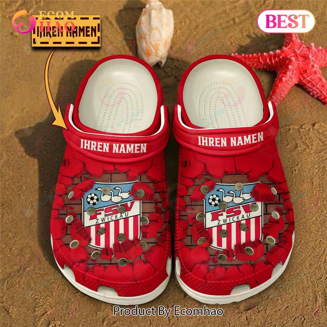 FSV Zwickau Football Sport Crocs Crocband Clogs Shoes Comfortable For Men Women and Kids