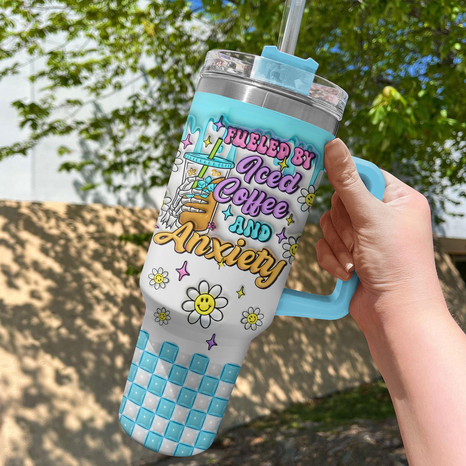 Fueled By Iced Coffee Custom Stanley Cup 40 oz 30 oz Tumbler With HandleTVC2301725