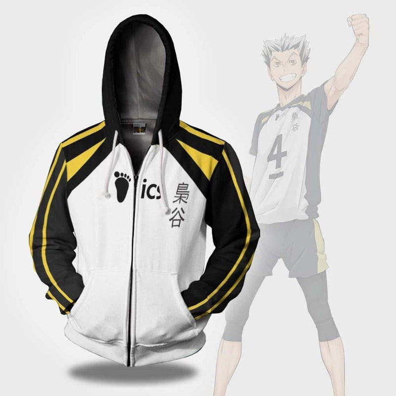 Fukurodani Uniform Haikyuu 3D All Over Print Hoodie, Zip Hoodie