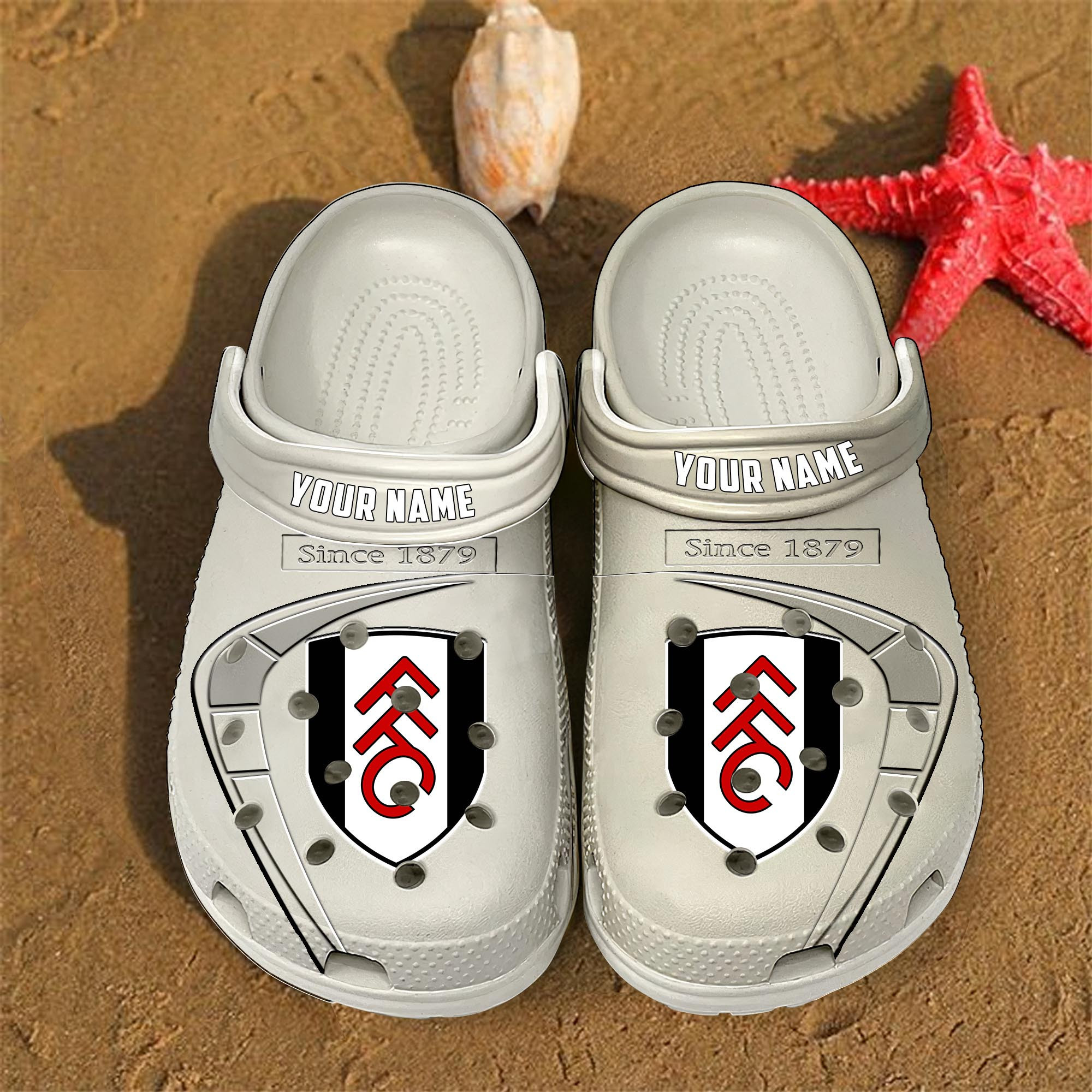 Fulham EPL Crocs Crocband Clogs Shoes Comfortable For Men Women and Kids