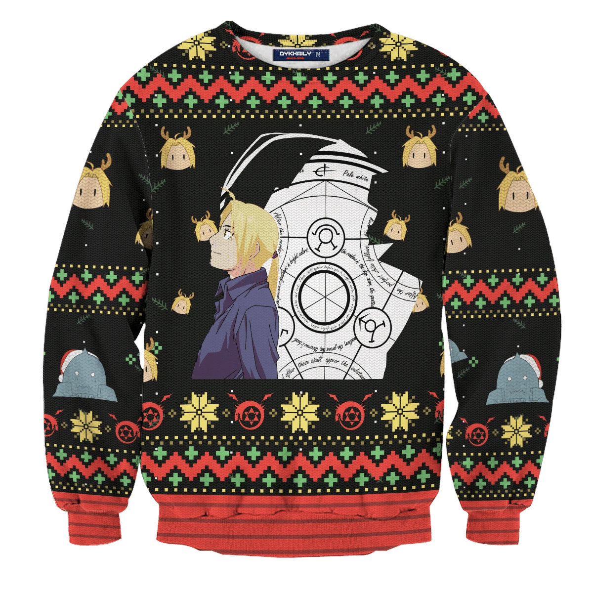 Fullmetal Ugly Christmas Sweater Adult 3D Funny Matching for family