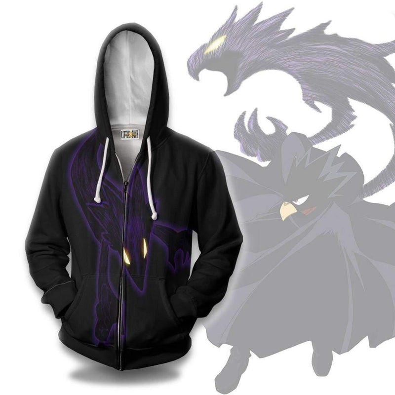 Fumikage Tokoyami Cosplay Costume My Hero Academia 3D All Over Print Hoodie, Zip Hoodie