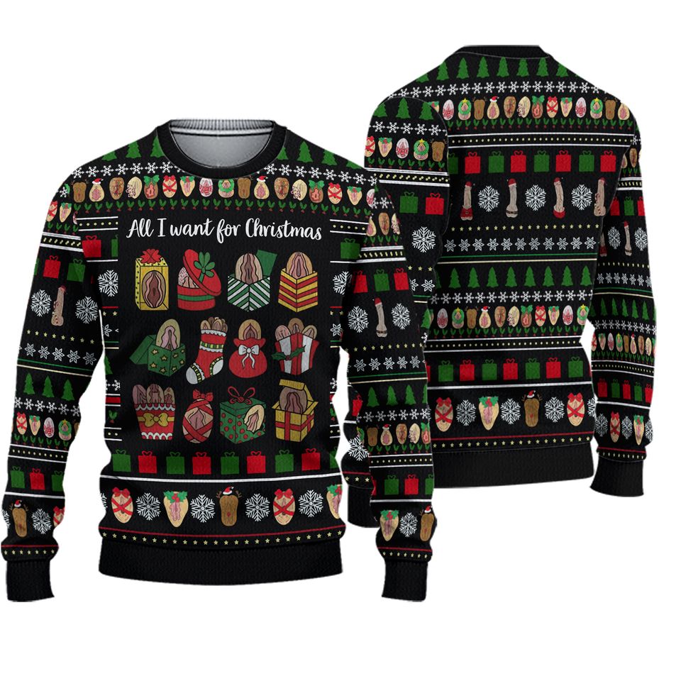 Fun Merry Clitmas Ugly Christmas Sweater