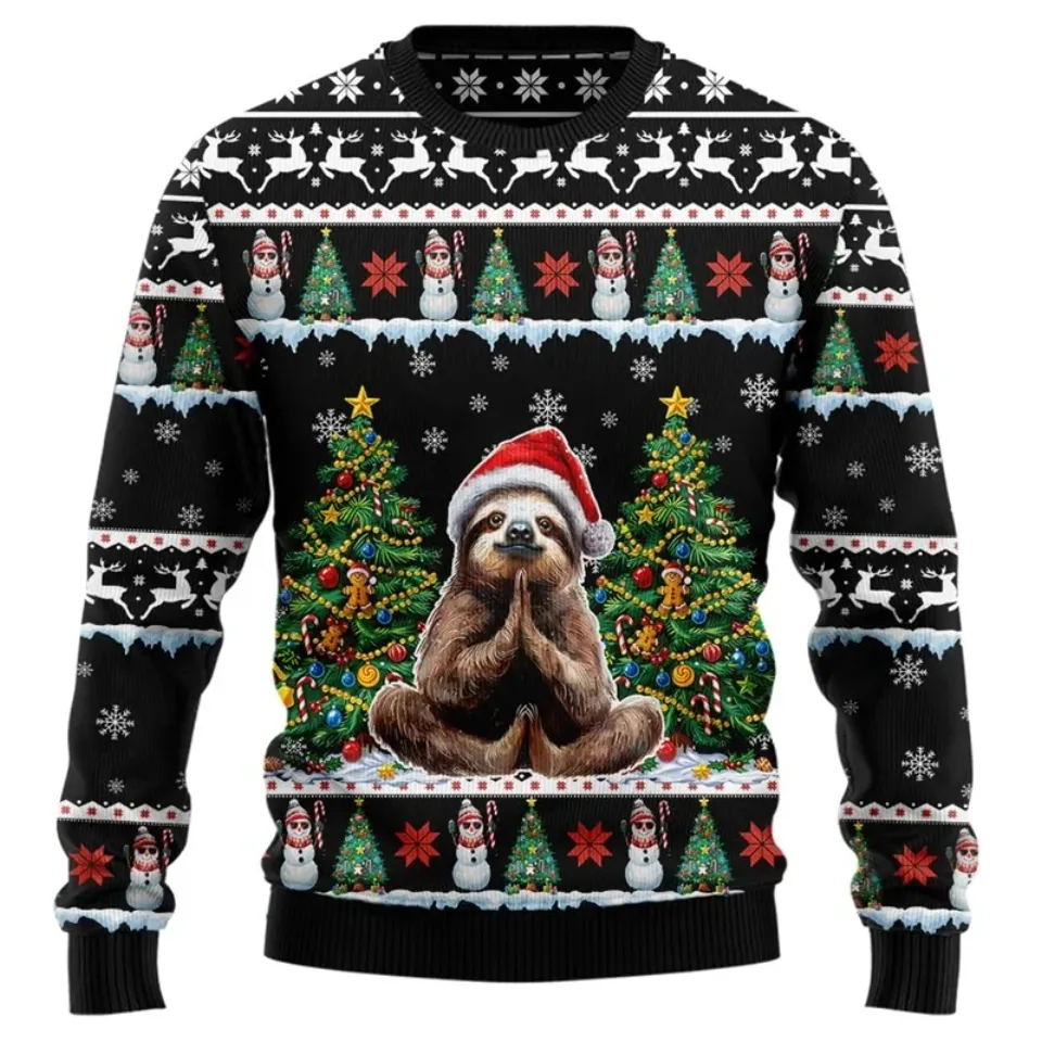 Funny Animal Jumper Sweatshirt, Ugly Christmas Sweatshirt - Image 2
