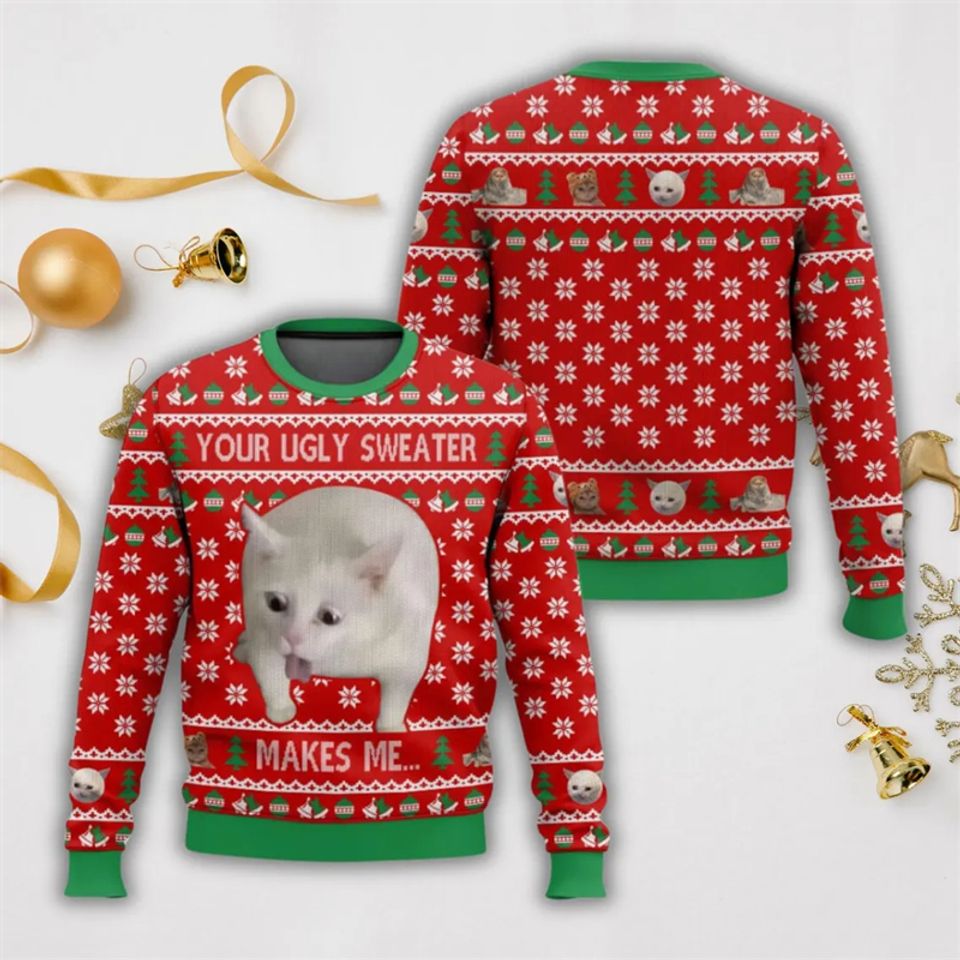 Funny Animal Shiba Inu Graphic Ugly Christmas Sweater