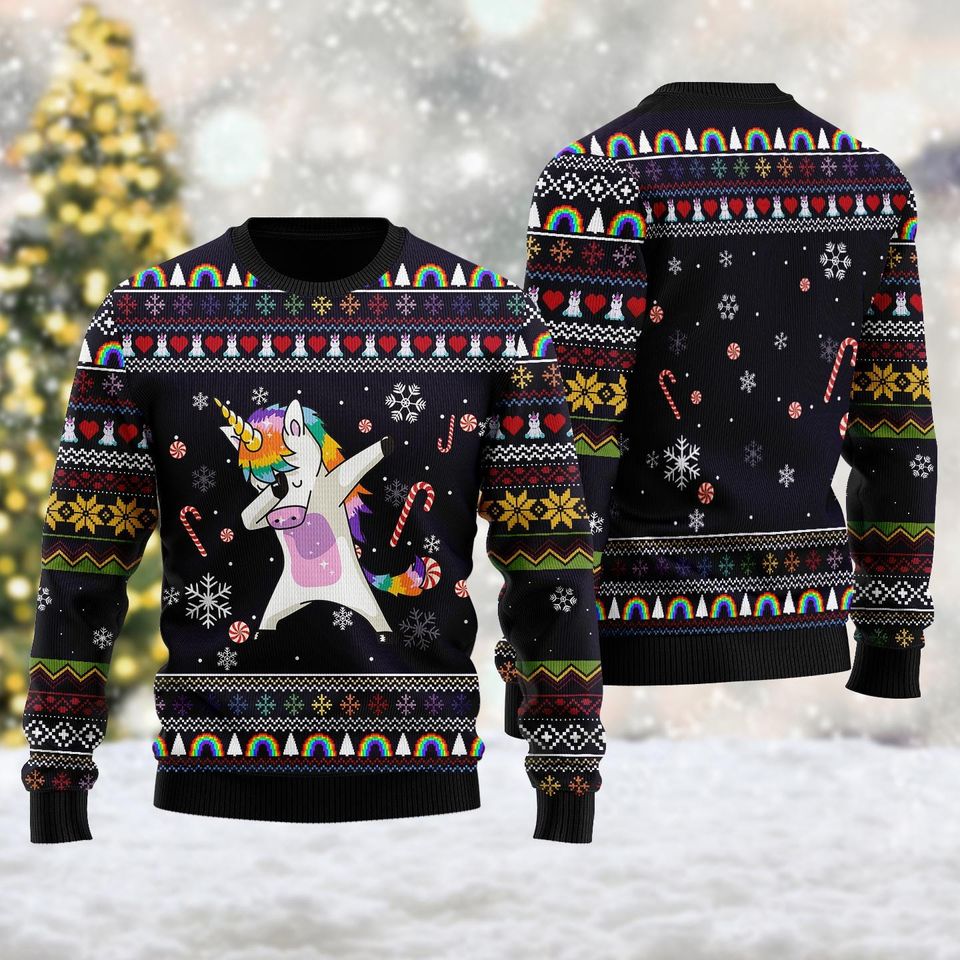 Funny Animal Snowflakes Ugly Sweatshirts