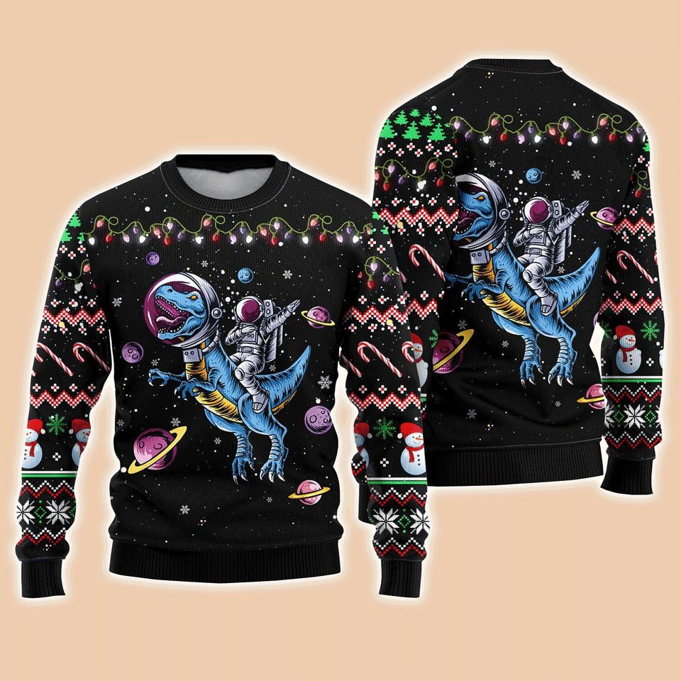 Funny Astronauts Sweater, Ugly Sweater For Men & Women
