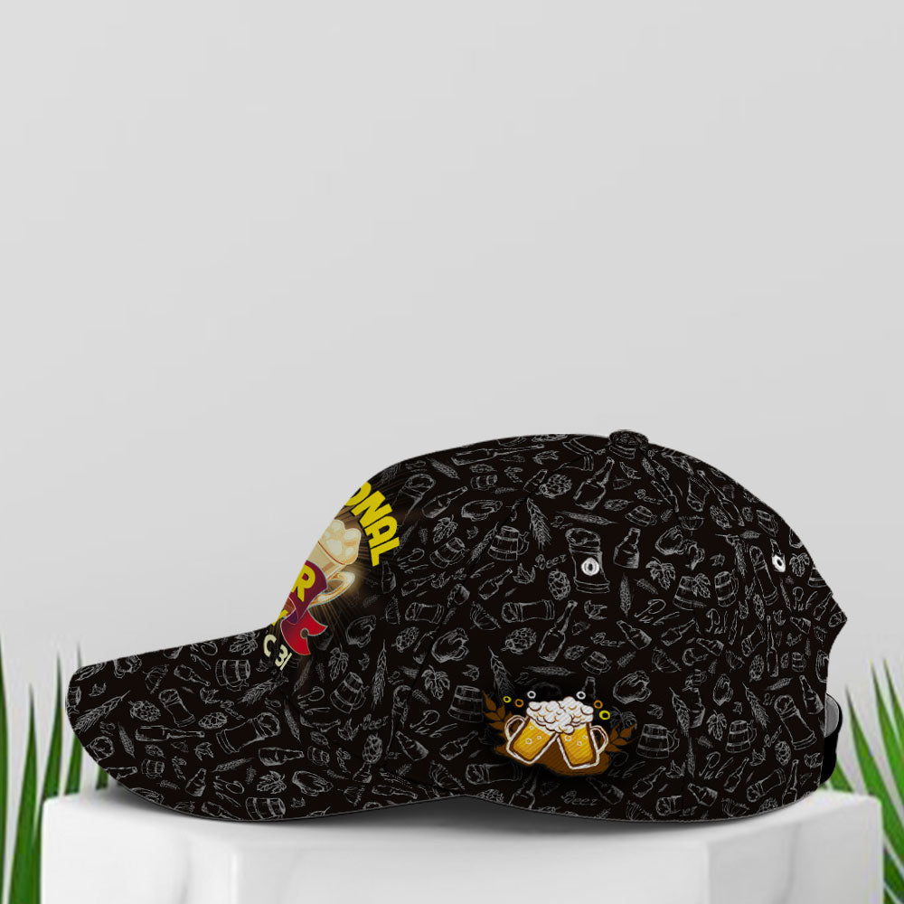 Funny Baseball Cap For Beer Lovers Vector Style Trucker Hats Custom Hats Gifts For Men & Women