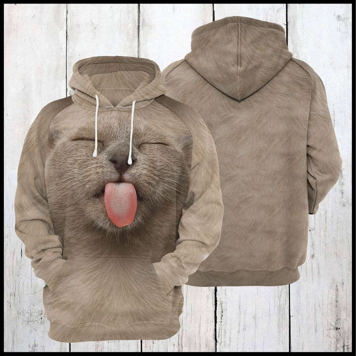 Funny Burmese Cat 3D All Over Print Hoodie, Zip Hoodie
