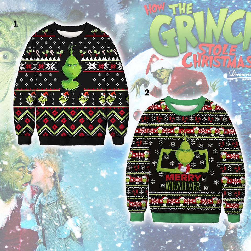 funny character Christmas Ugly Sweater, How The funny