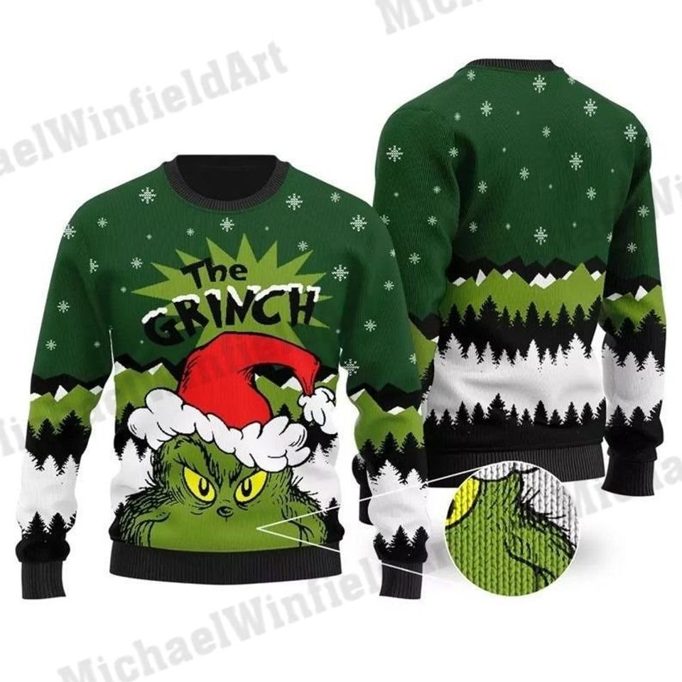 Funny Character Christmas Ugly Sweater, The Christmas SweFunny Characterater