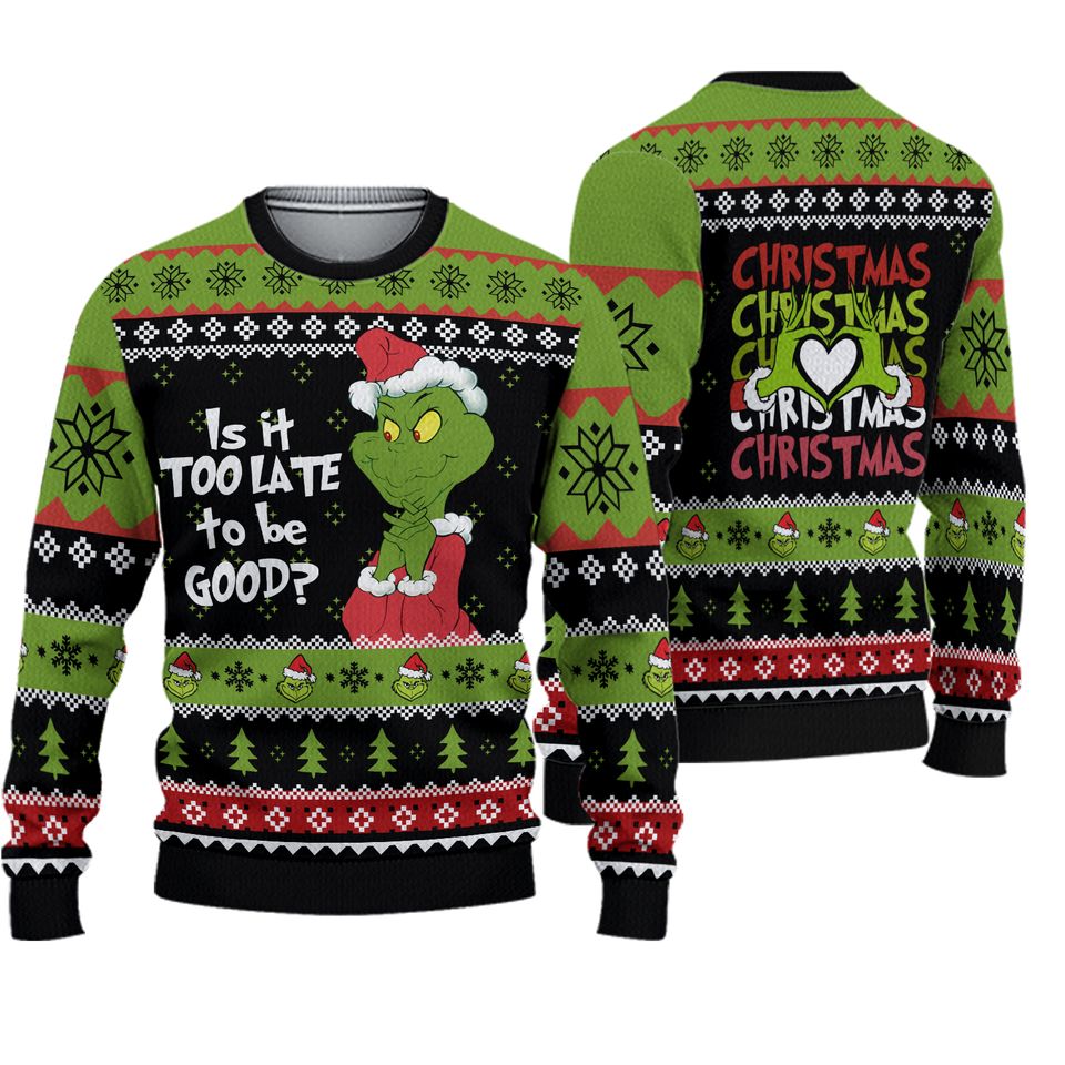 funny character Stealing The Christmas Ugly Sweater