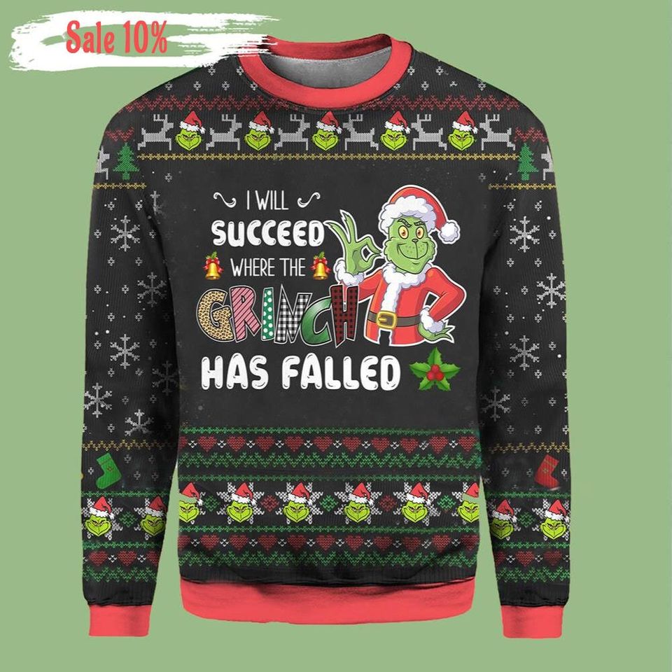 funny character Ugly Christmas Sweater