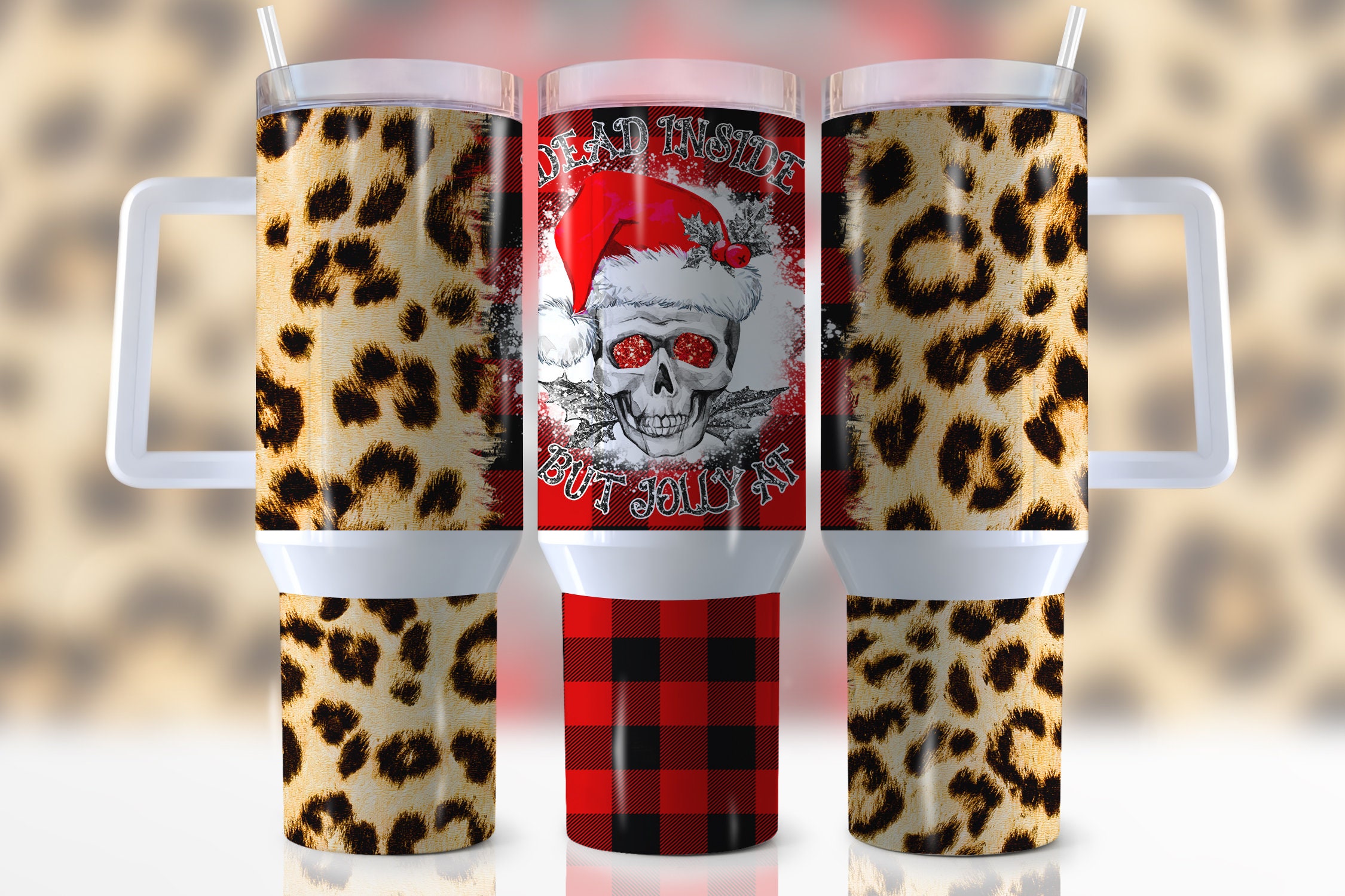 Funny Christmas Skull Custom Stanley Cup 40 oz 30 oz Tumbler With HandleTVC2301954
