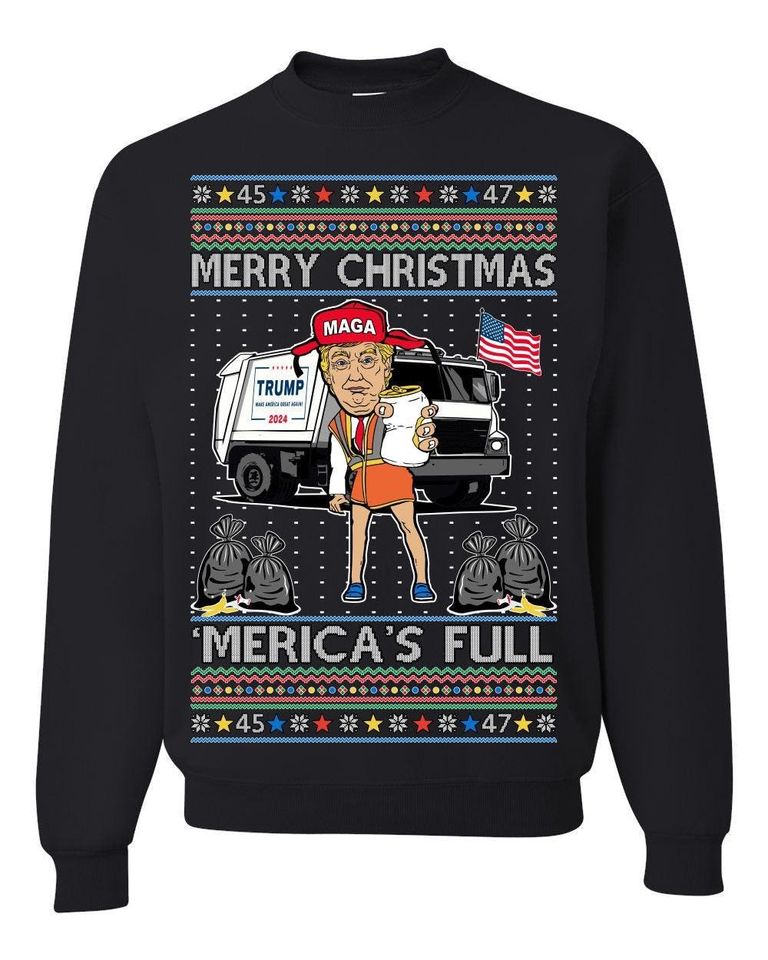 Funny Christmas Trump Sweatshirt - Cousin Eddie Meme