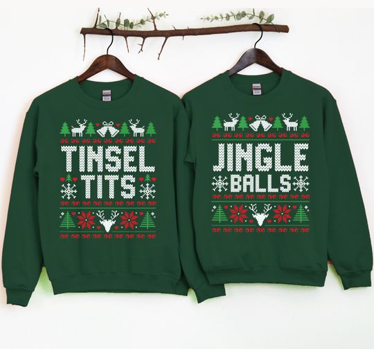 Funny Couples Ugly Christmas Sweater, Unisex Couples - Image 12