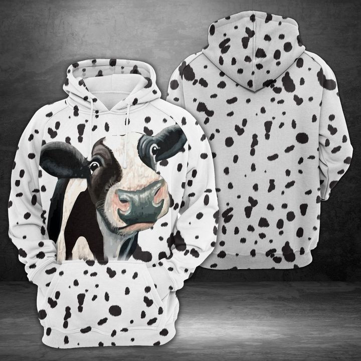 Funny Cow 3D All Over Print Hoodie, Zip Hoodie