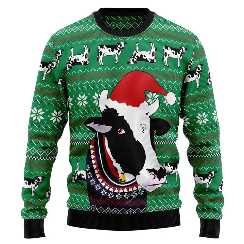 Funny Cow Ugly Christmas Sweater, Christmas Ugly Sweater