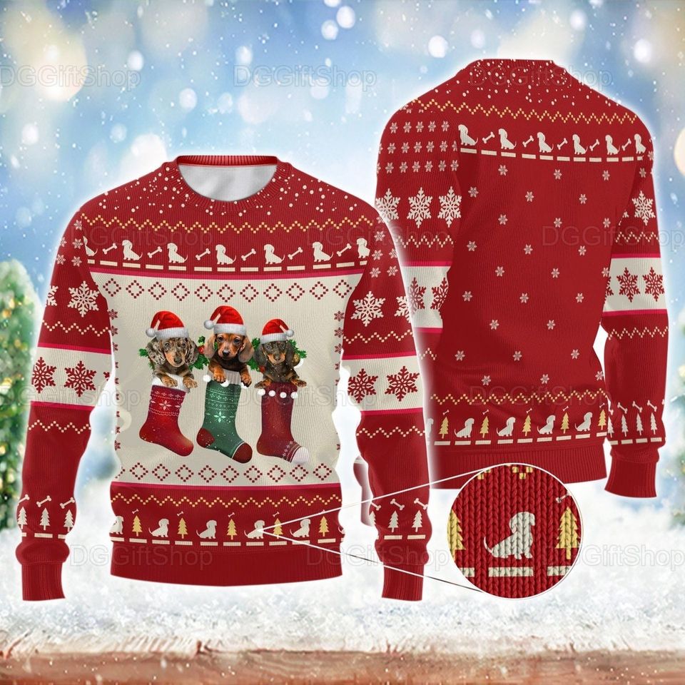 Funny Dachshund Ugly Christmas Sweater