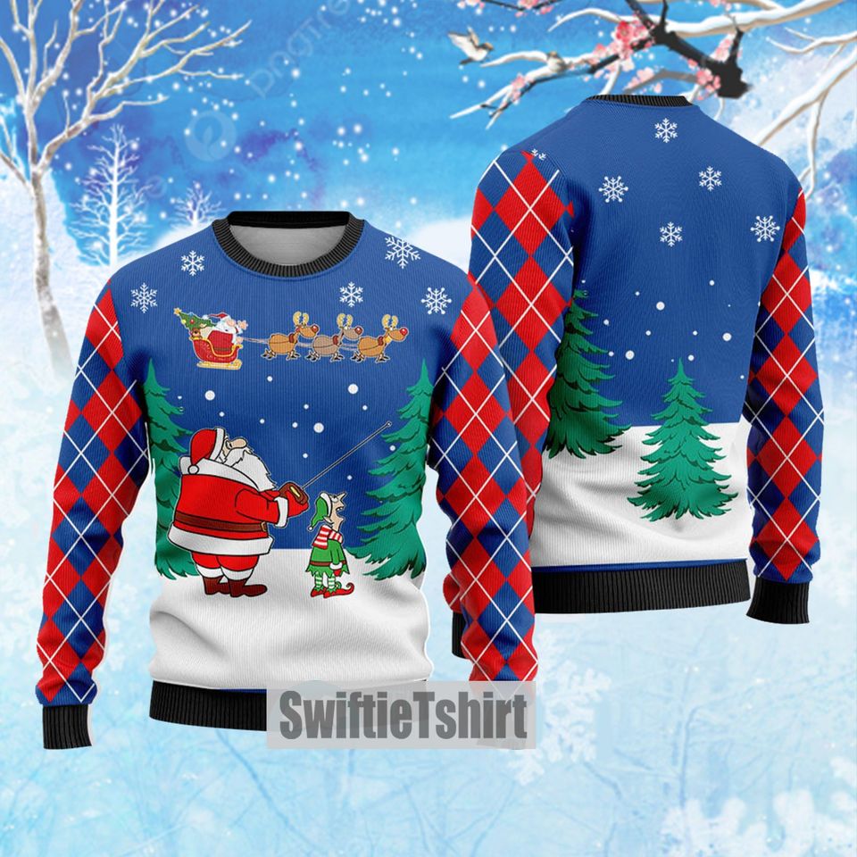 Funny Delivery Santa Ugly Christmas Sweater - Image 5
