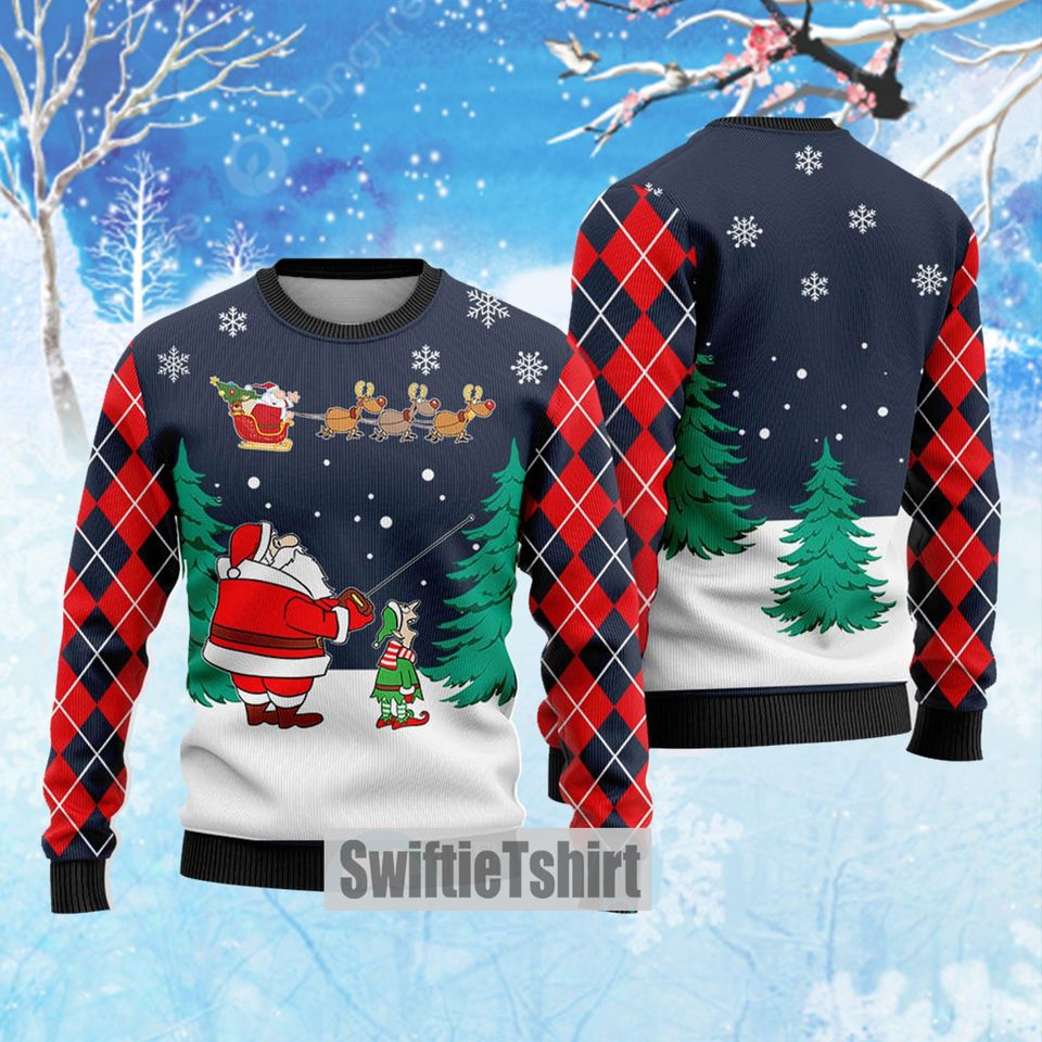 Funny Delivery Santa Ugly Christmas Sweater - Image 4
