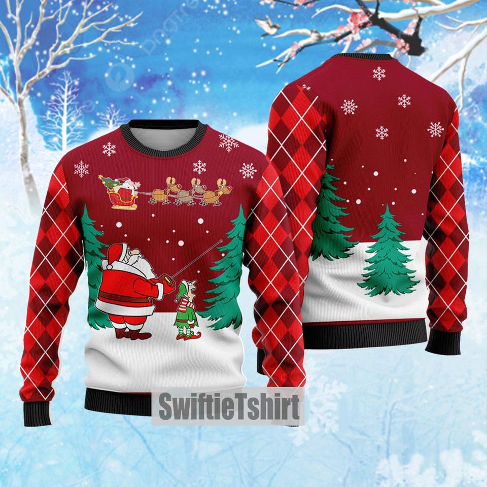 Funny Delivery Santa Ugly Christmas Sweater - Image 2