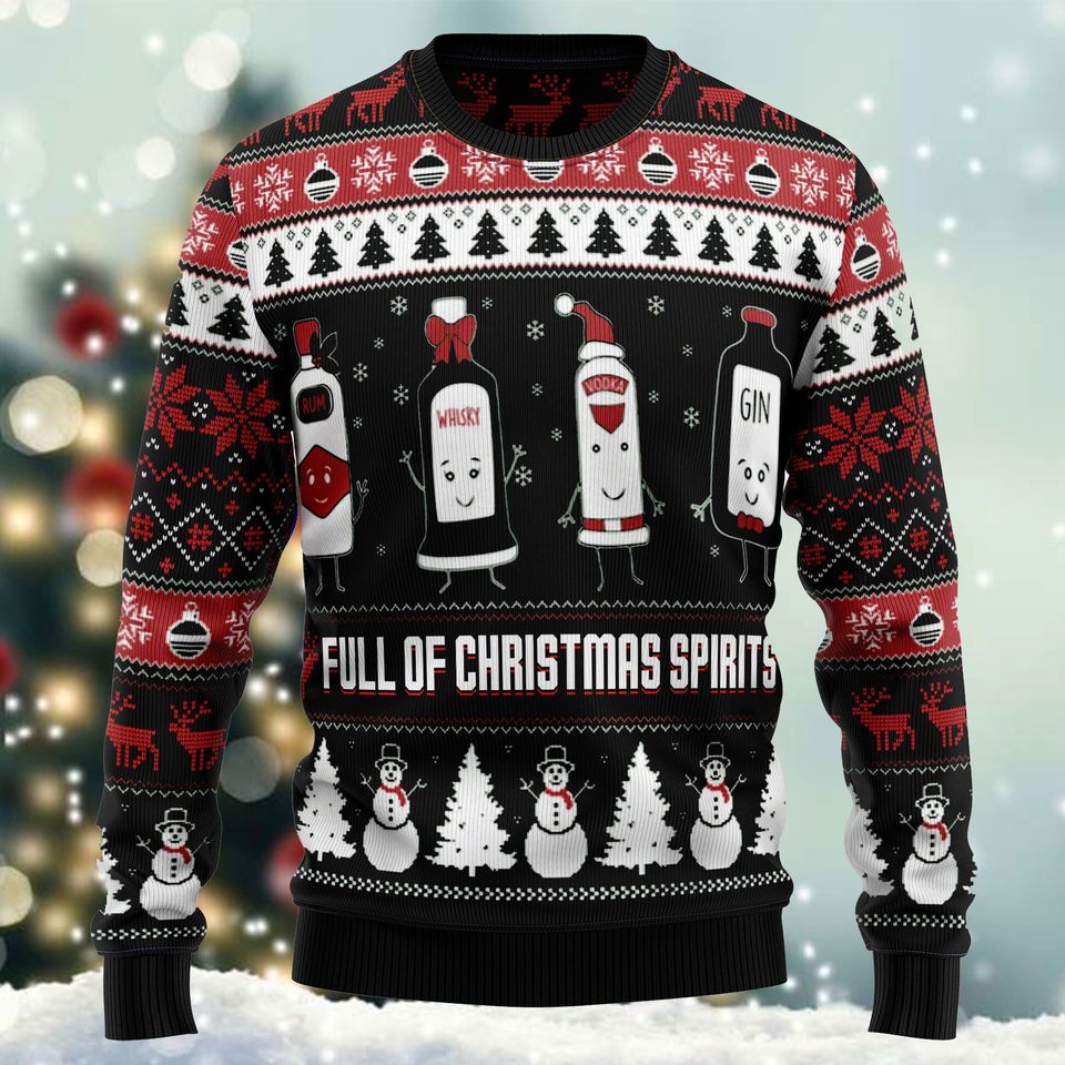 Funny Drink Ugly Christmas Sweater, Ugly Sweater For Men & Women