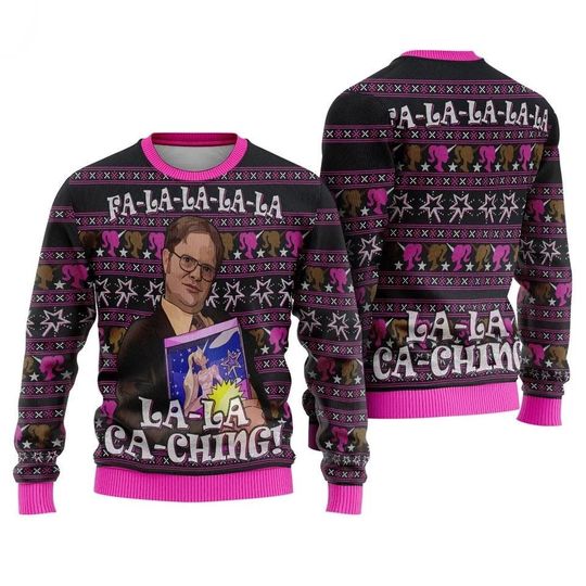 Funny Dwight Schrute Christmas Ugly Sweater - Image 6