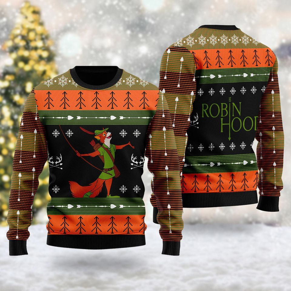 Funny Fox Ugly Christmas Sweater, Fox Movie Character Xmas Ugly Sweatshirts