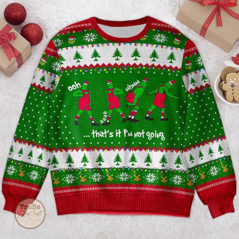 Funny funny character Christmas Ugly Sweater: