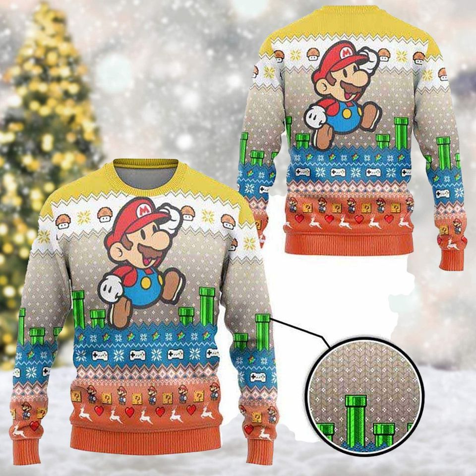 Funny Game Series 3D All Over Printed Cartoon Movie Ugly Christmas Sweater