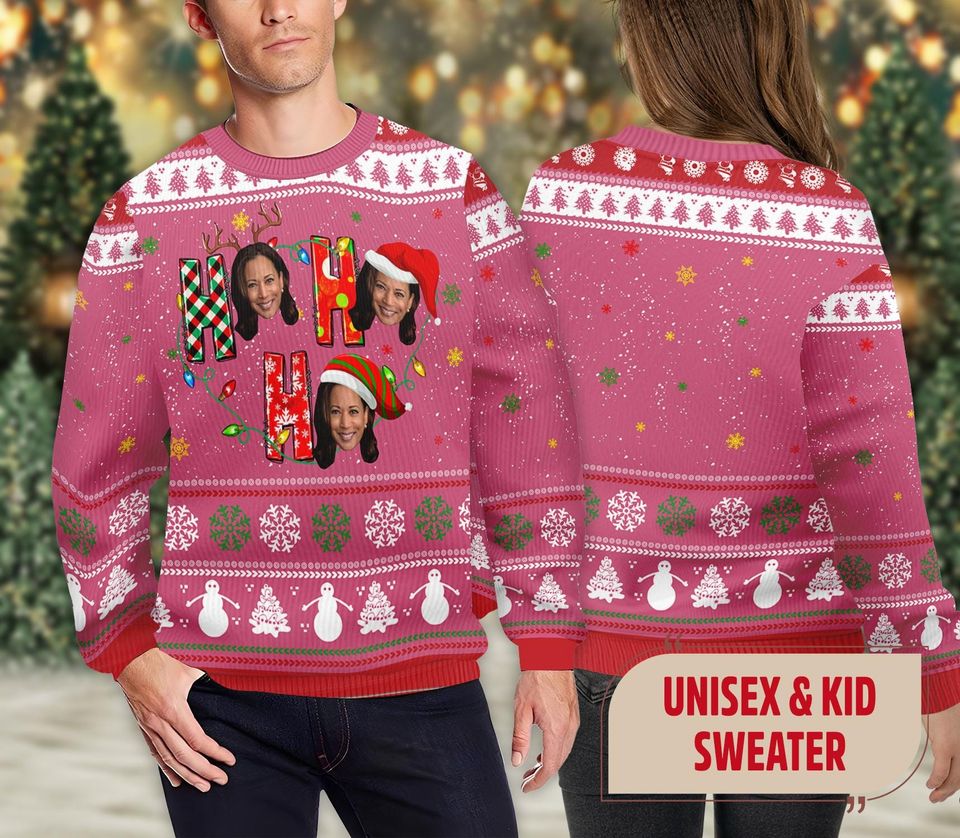 Funny Harris Ho Ho Ho Christmas Ugly Sweater